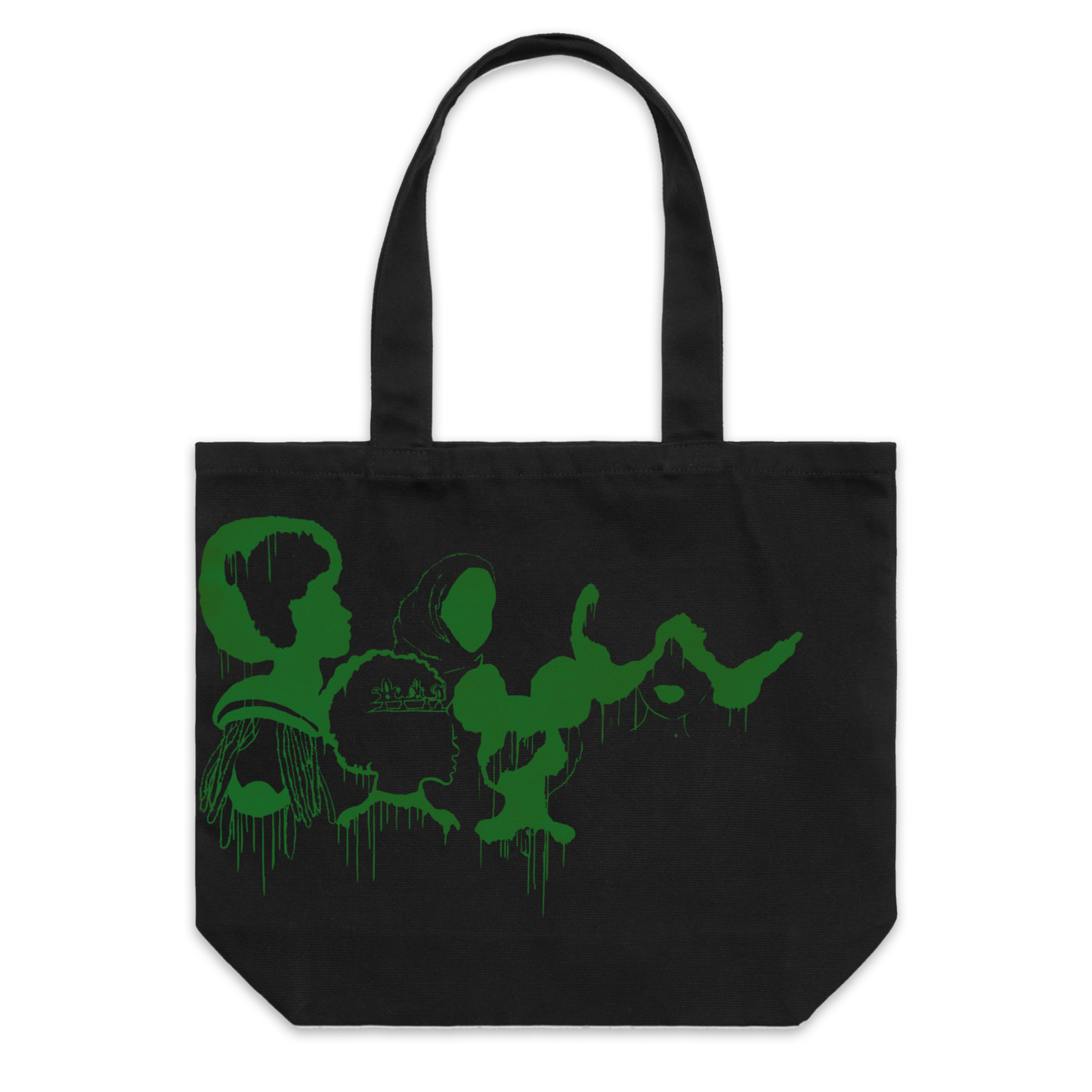 Green Wall Mural Record Bag